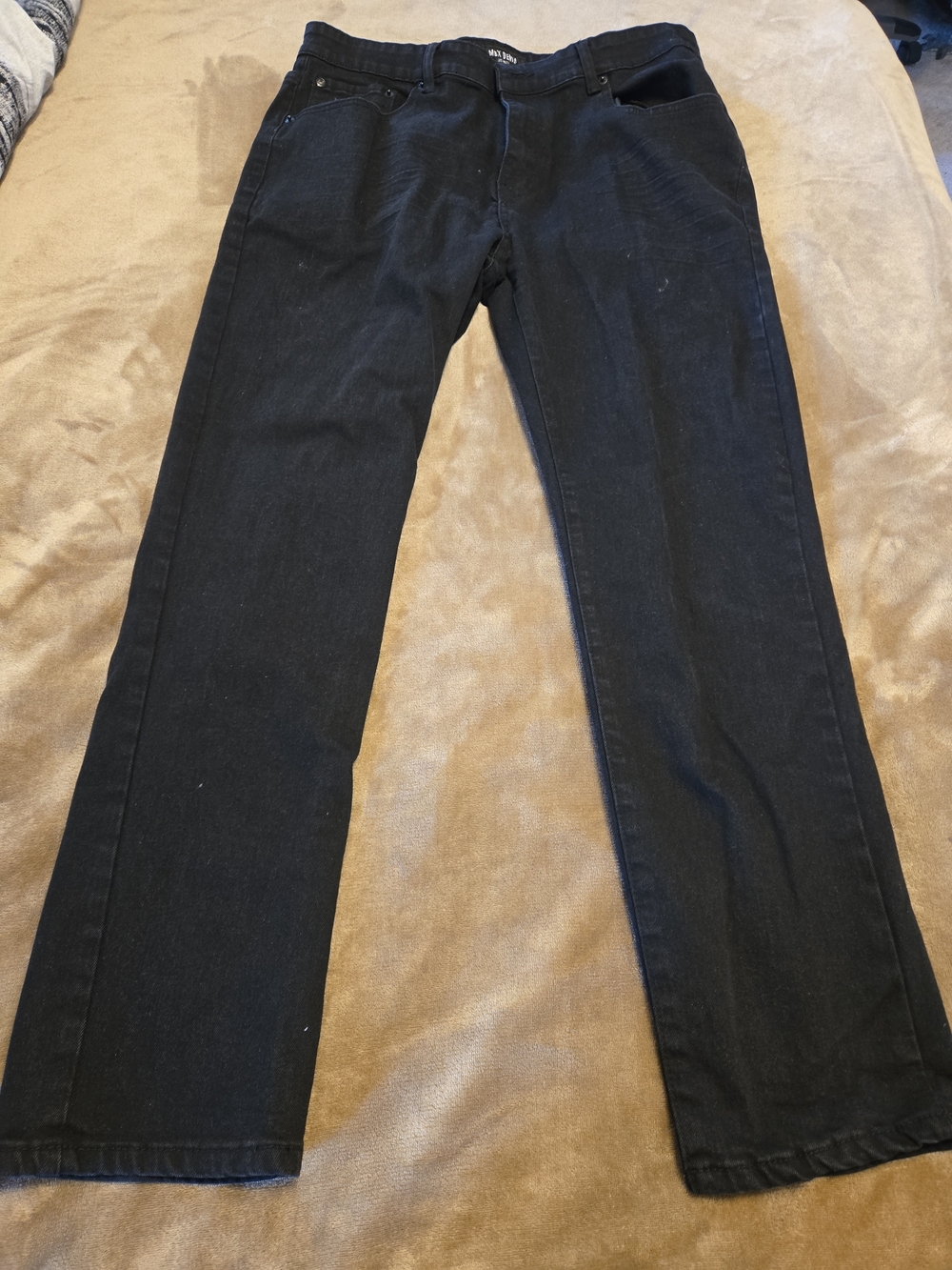 MBX Denim Men's Black Straight-Leg Jeans 36x30
